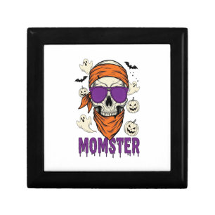 Momster skull Funny Halloween Mom Gift Box