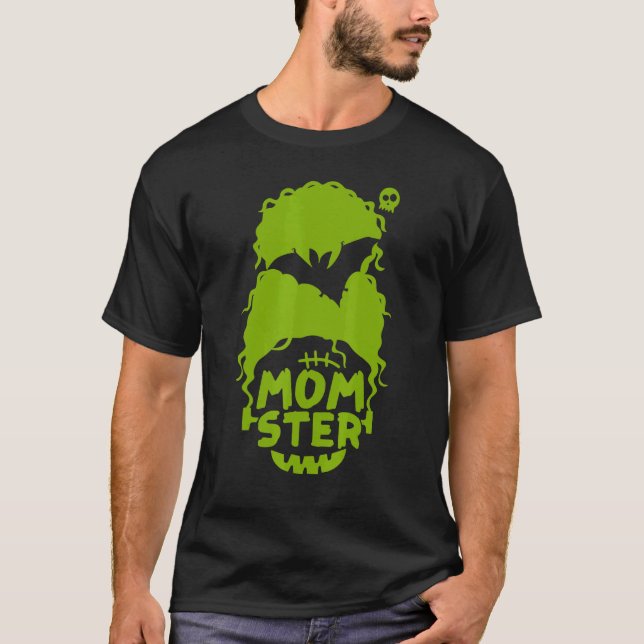 Momster Spooky Halloween Costume Kids for Mom Moth T-Shirt (Front)