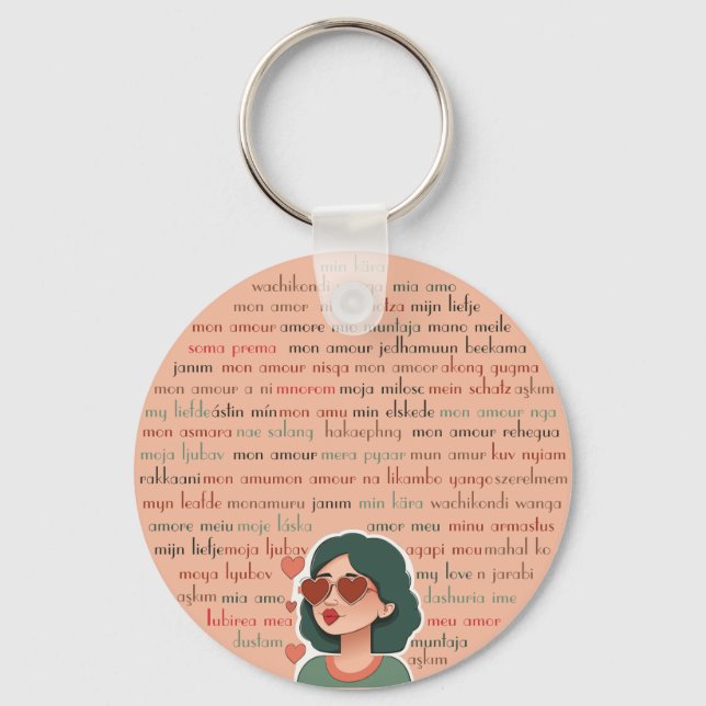 Mon Amour Keychain (Front)