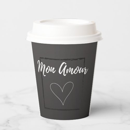 Mon Amour Paper Cups