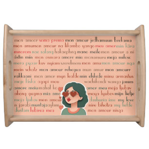 Mon Amour Serving Tray