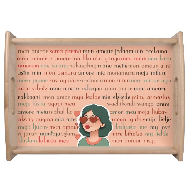 Mon Amour Serving Tray (Front)