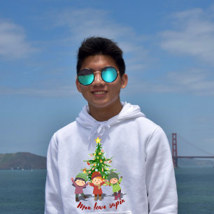 Mon Beau Sapin My Beautiful Christmas Tree Hoodie