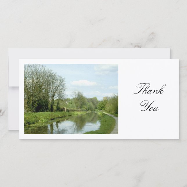 Mon Brecon Canal - Thank You Card (Front)