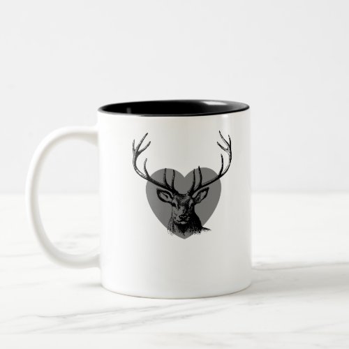 Mon Cerf lover Two_Tone Coffee Mug