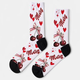 Mon Cheri Cherry funny Premium Crew Sock