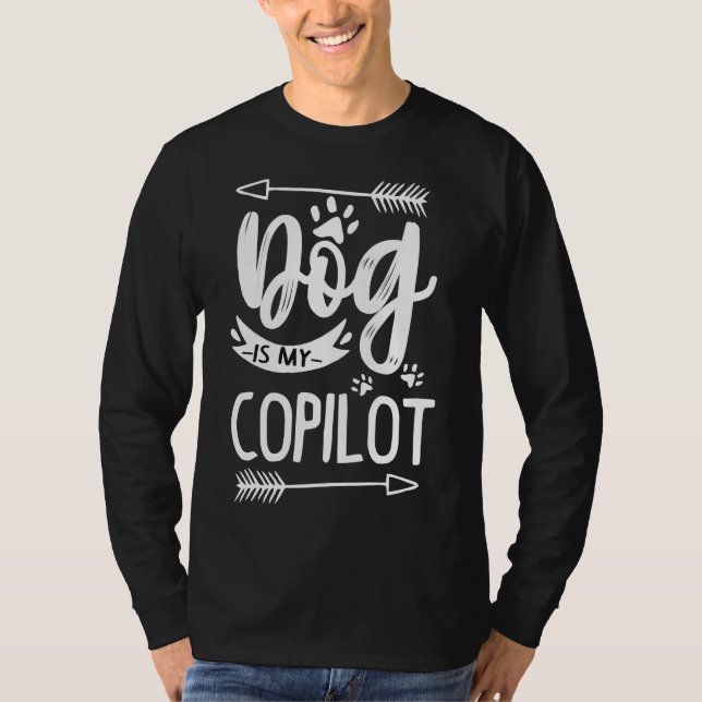 Mon Chien Est Mon Capilot Chiot Doggo Happy Doggo  T-Shirt (Front)