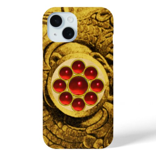 MON GEM red iPhone 15 Case