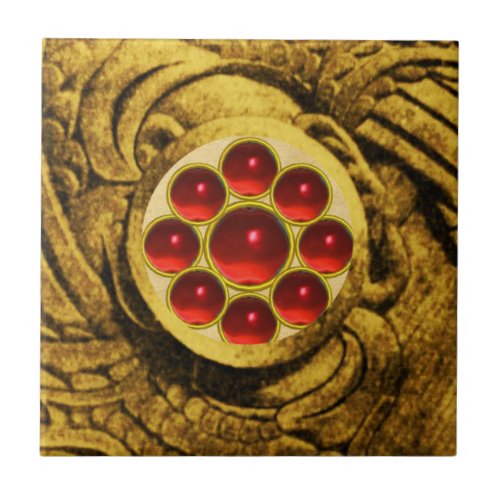 MON GEM red Tile