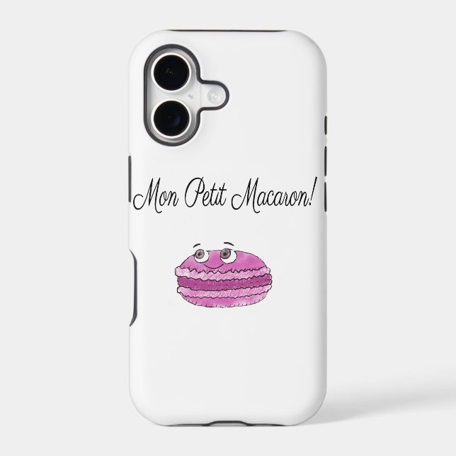 Mon Petit Macaron Iphone Case (Back)