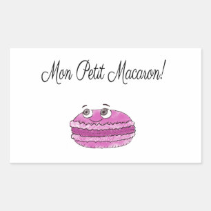 Mon Petit Macaron Rectangular Sticker