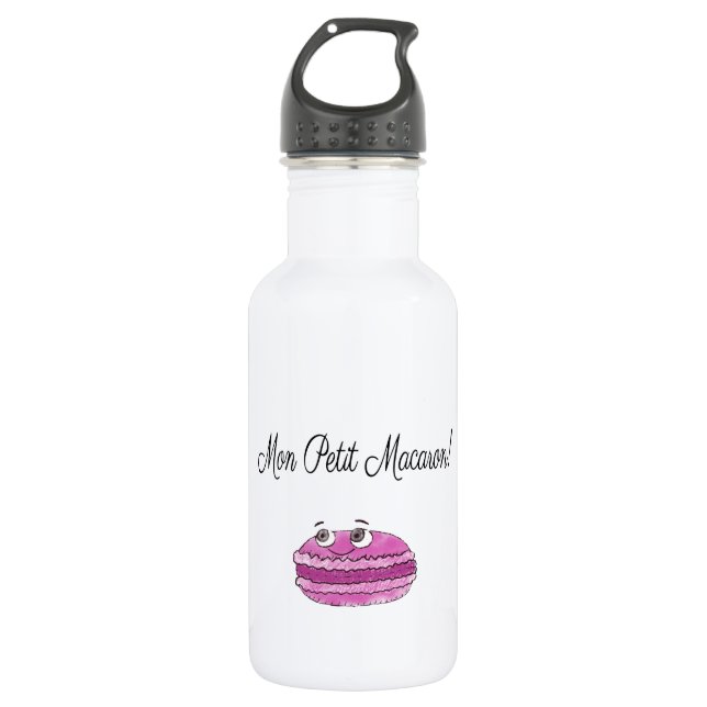 Mon Petit Macaron Water Bottle (Front)