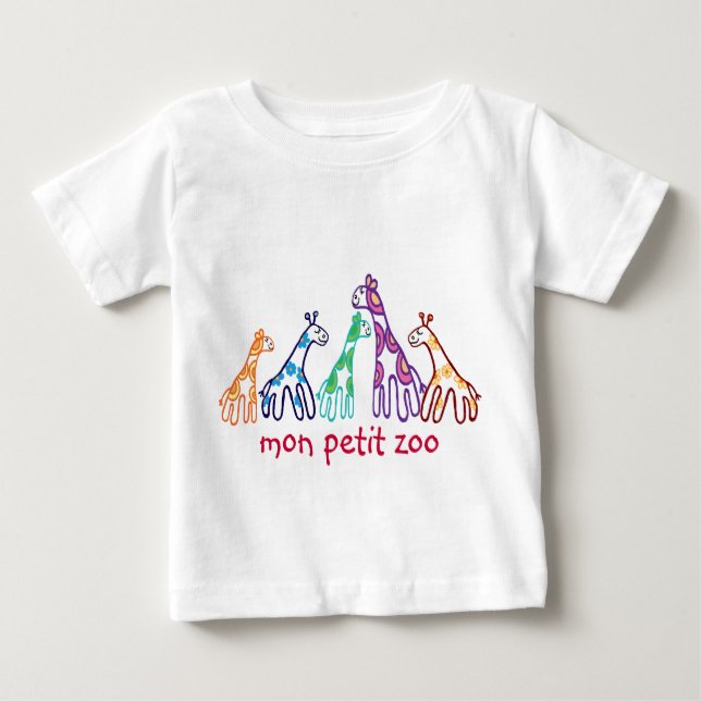 mon petit zoo baby T-Shirt (Front)