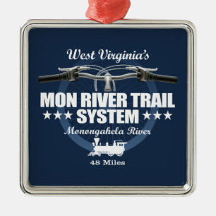 Mon River Trail (H2) Metal Ornament