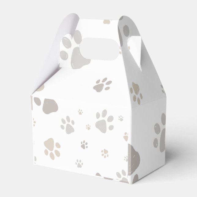 Mon Toutou French Dog Birthday Party Napkins Favor Boxes (Front Side)