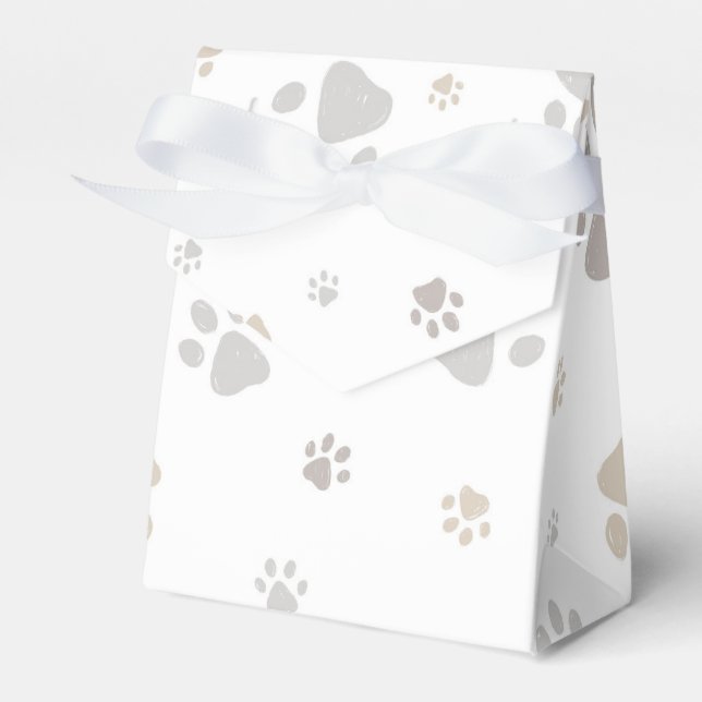 Mon Toutou French Dog Birthday Party Napkins Favor Boxes (Front Side)