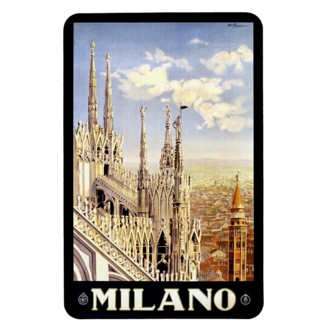 Mon Vintage Reise Magnet (Vertical)