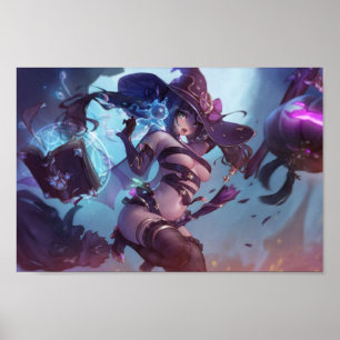 Mona as a witch Genshin Impact Poster