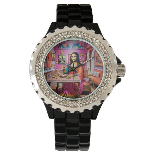 Mona eating Indian foods Watch (Front)