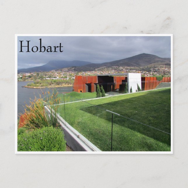 mona hobart grey postcard (Front)