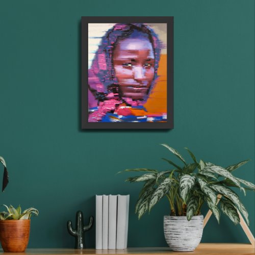 Mona Lisa Africa Framed Art