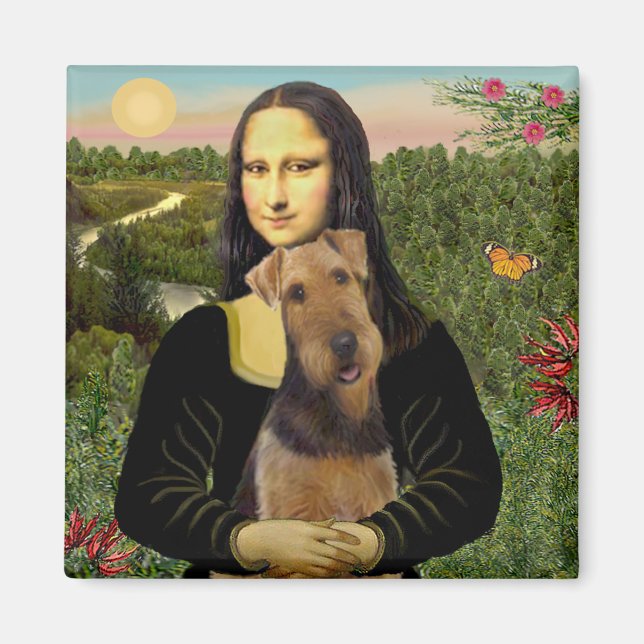 Mona Lisa - Airedale Terrier (#1) Magnet (Front)