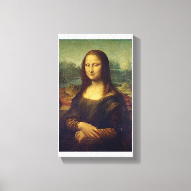 Mona Lisa-An aerwork by Leonardo De Vinci Canvas Print (Front)