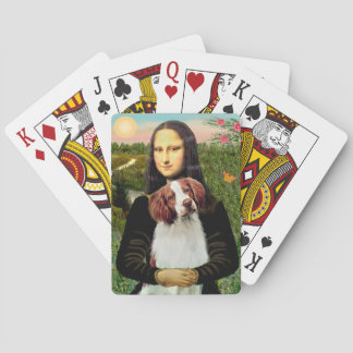Mona Lisa and Brittany Spaniel Poker Cards