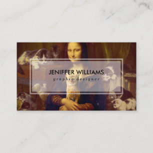 Mona Lisa and her cat                              Business Card