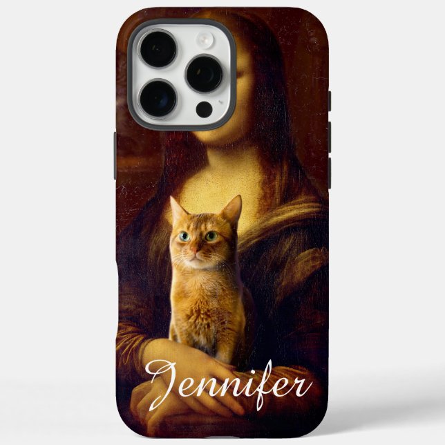 Mona Lisa and her cat                              Case-Mate iPhone Case (Back)