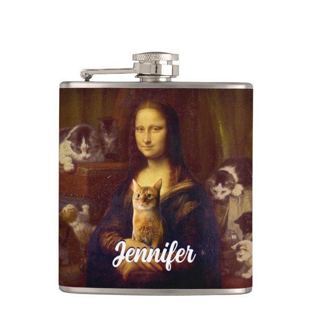 Mona Lisa and her cat                              Flask (Front)