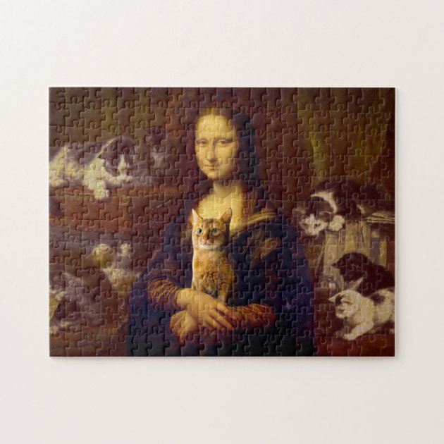 mona lisa cat puzzle