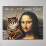 Mona Lisa And Her Cat Poster at Zazzle