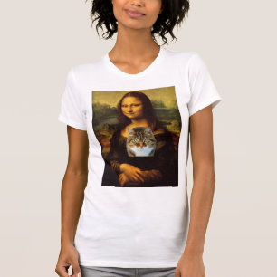 Mona Lisa and her cat, T-shirts