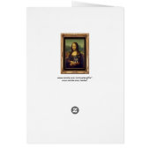 Mona Lisa and Her Rottweiler Cards (Back)