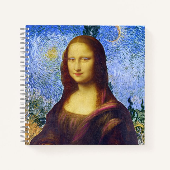 Mona Lisa and Van Gogh  Notebook (Front)