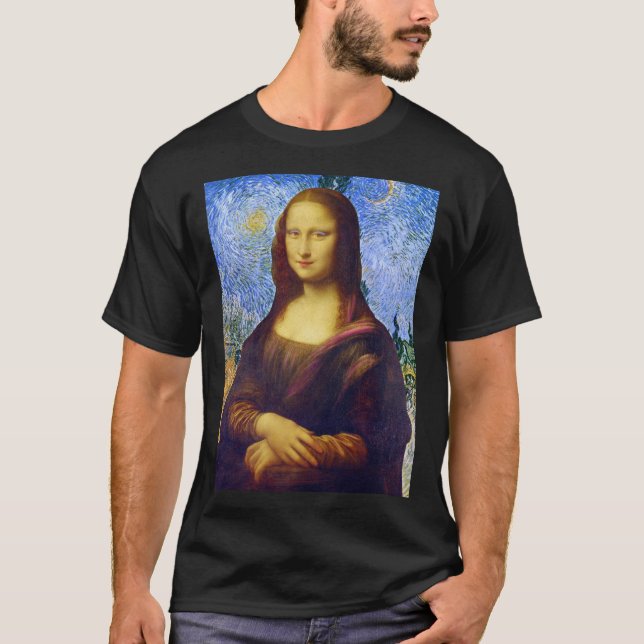 Mona Lisa and Van Gogh T-Shirt (Front)