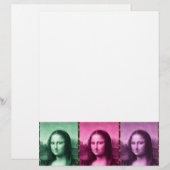 Mona Lisa Animal Print Green Pink Purple (Front/Back)