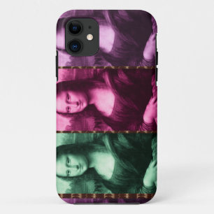 Mona Lisa Animal Print Green Pink Purple iPhone 11 Case
