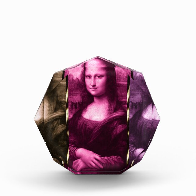 Mona Lisa Animal Print Purple Pink Chocolate Award (Front)