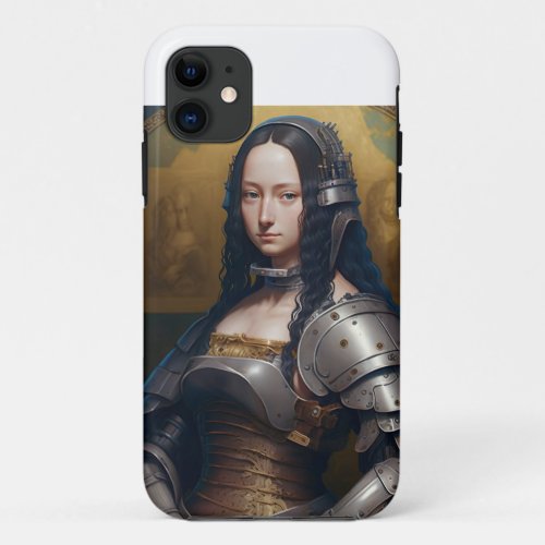 Mona Lisa Anime Style Wearing Armor Iphone Case