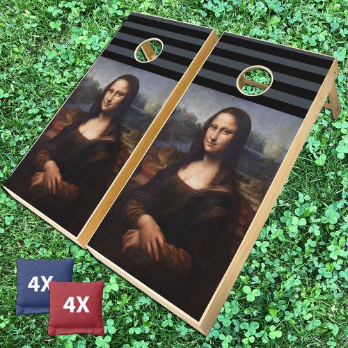 Mona Lisa Bag Toss  Leonardo da Vinci  Cornhole Set