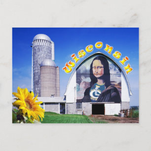 Mona Lisa Barn, Wisconsin Postcard