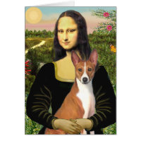 Mona Lisa - Basenji 1 Card