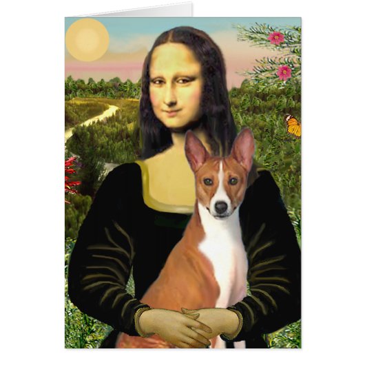 Mona Lisa - Basenji 1 Cards (Front)