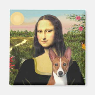 Mona Lisa - Basenji 1 Magnet
