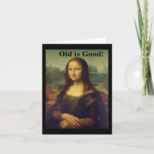 Mona Lisa Birthday card