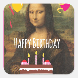 Funny Mona Lisa Stickers | Zazzle