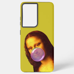 Mona Lisa Blowing Bubble Gum Samsung Galaxy S21 Ultra Case