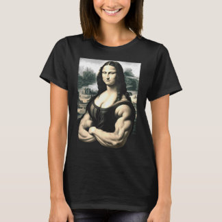 Mona Lisa Bodybuilding Parody Leonardo Da Vinci Me T-Shirt